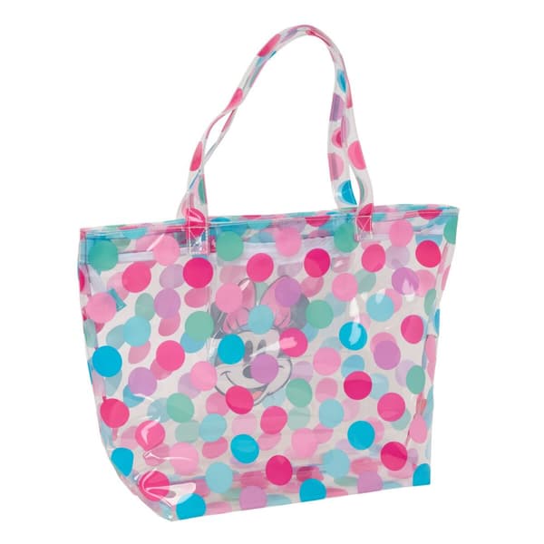 Damväska Minnie Mouse Beach Multicolour Transparent 54 x 35 x 17 cm