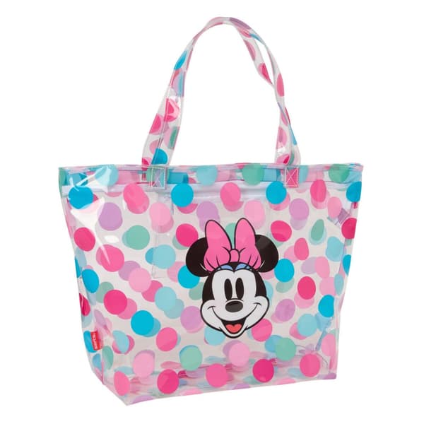 Damväska Minnie Mouse Beach Multicolour Transparent 54 x 35 x 17 cm