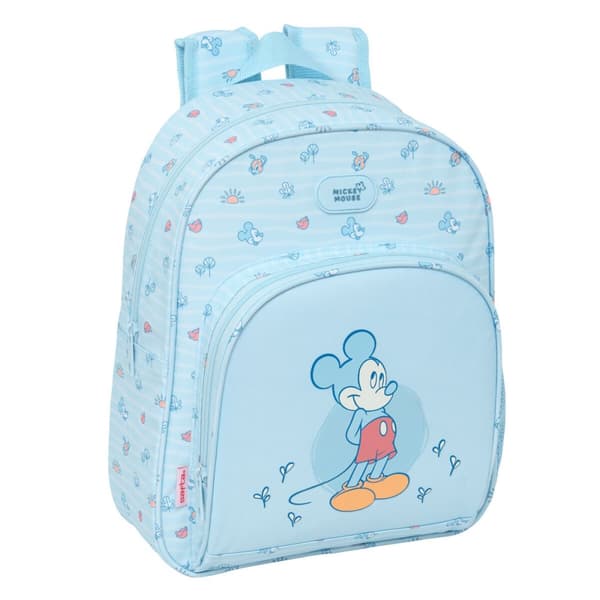 Barnryggsäck Mickey Mouse Clubhouse Baby Ljusblå 28 x 34 x 10 cm