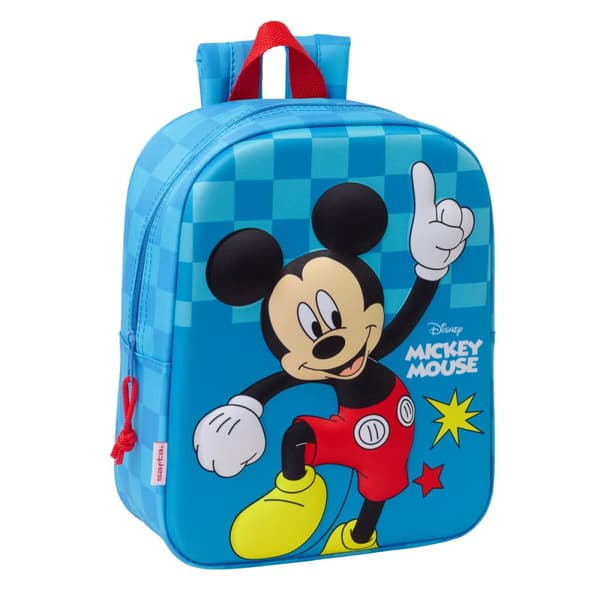 Børnetaske Mickey Mouse Clubhouse Blå 22 x 27 x 10 cm 3D