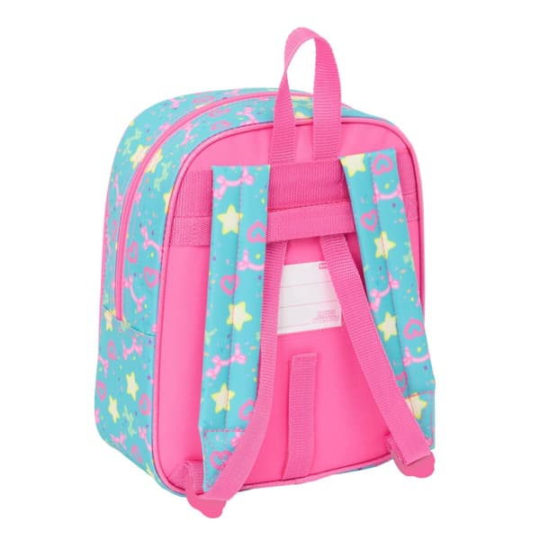 Lasten laukku Gabby's Dollhouse Confetti Pinkki Turkoosi 22 x 27 x 10 cm