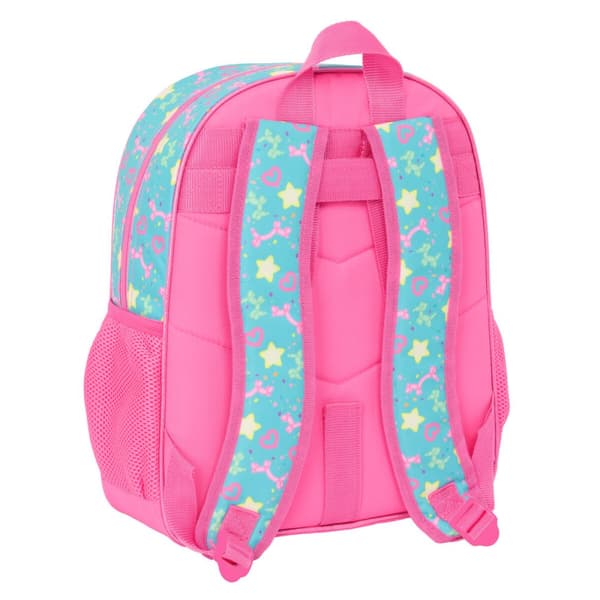Skolebag Gabby's Dollhouse Confetti Rosa Turkis 32 x 38 x 12 cm