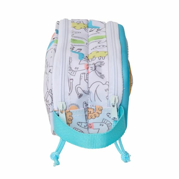 Dobbelbag Safta Blå Hvit 21 x 8 x 6 cm 3D