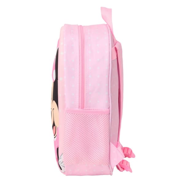 Lasten laukku Minnie Mouse Pinkki 27 x 33 x 10 cm 3D