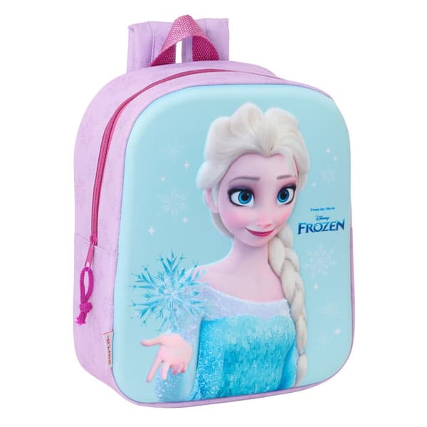 Lasten laukku Frozen Pinkki Taivaansininen 22 x 27 x 10 cm 3D