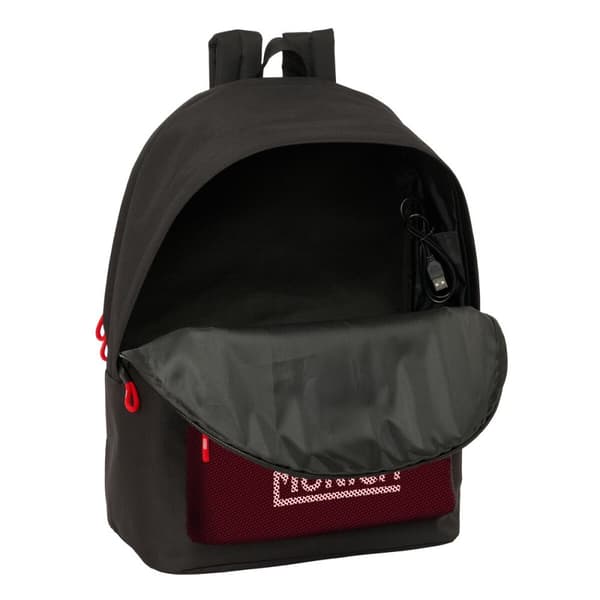 Koululaukku Munich +usb munich Musta 31 x 44 x 18 cm
