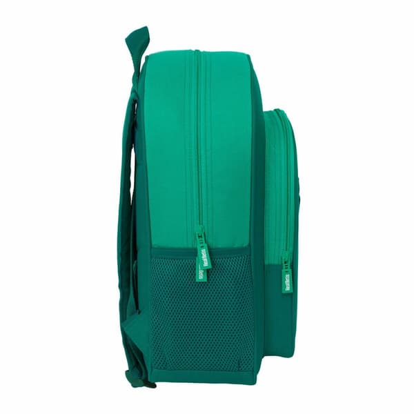 Koululaukku Real Betis Balompié Vihreä 32 x 38 x 12 cm