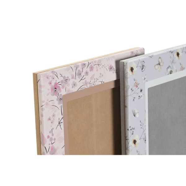 Naisten Käsilaukku DKD Home Decor Sininen Valkoinen Harmaa Kameli Vaaleanpunainen 16,5 x 2 x 21,5 cm (2 osaa)