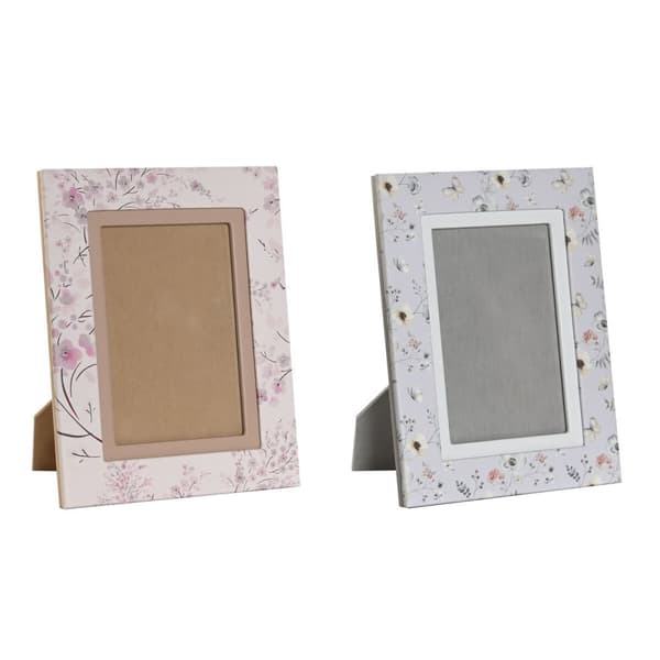 Naisten Käsilaukku DKD Home Decor Sininen Valkoinen Harmaa Kameli Vaaleanpunainen 16,5 x 2 x 21,5 cm (2 osaa)