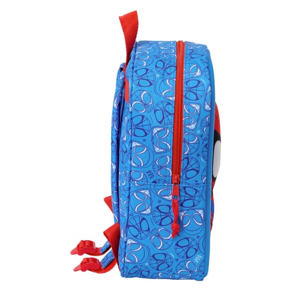 Børnetaske Spider-Man Rød Marineblå 22 x 27 x 10 cm 3D