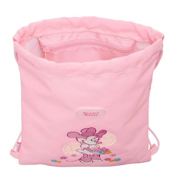 Rygsæk med Snore Minnie Mouse Baby Pink 26 x 34 x 1 cm