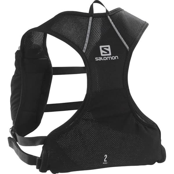 Löparryggsäck - SALOMON - AGILE 2 SET - 2 L - 2 SoftFlask-flaskor 500 ml - Svart