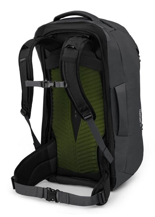 Ryggsäck - Osprey - Farpoint 70 - Mörkgrå - 70L - Ergonomisk och justerbar