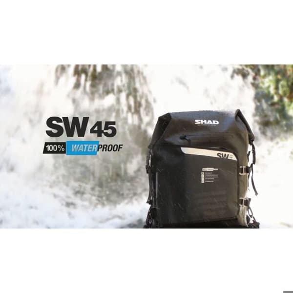 Bakväska - SHAD - sw45 - 40 liter - Snabbfäste - Utvändiga fickor - Ergonomisk