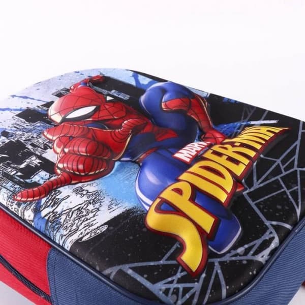 3D ryggsäck för barn - MARVEL - Spiderman - Vit - Syntet - Primär