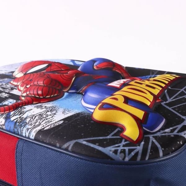 3D ryggsäck för barn - MARVEL - Spiderman - Vit - Syntet - Primär