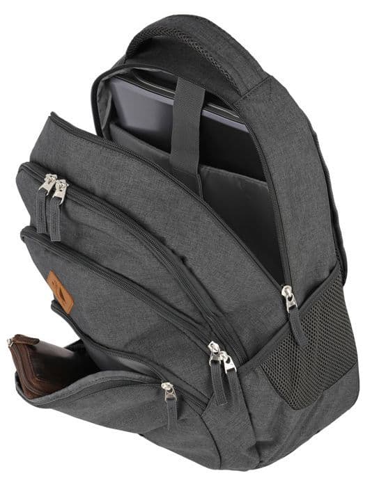 Ryggsäck - travelite - Basic Melange - Grå - 31x45x16 cm - 775g