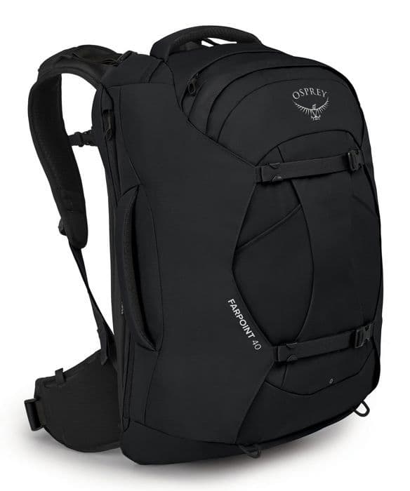 Ryggsäck - Osprey - Farpoint 40 - Svart - 40L - Ergonomisk och andas