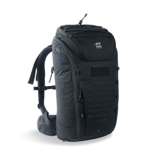 Ryggsäck - Tasmanian Tiger - Modular Pack 30L - Svart - 3 kardborrfickor - Avtagbart bälte