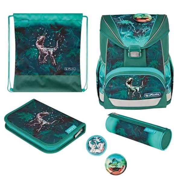 HERLITZ RANZEN ULTRALIGHT PLUS GREEN REX ryggsäck - Grön - Barn - Dragkedja - Syntet