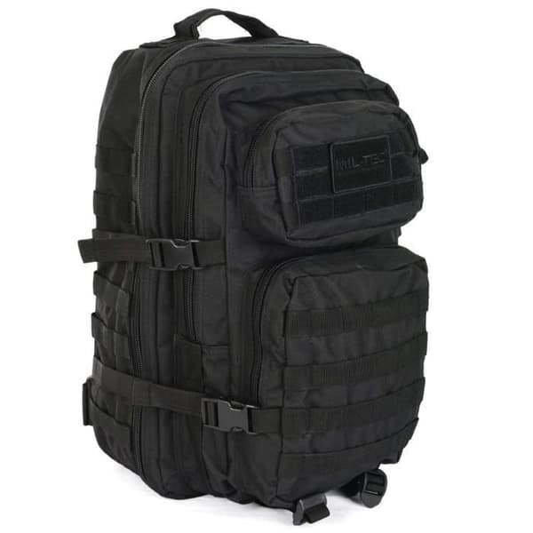 Ryggsäck - Mil-Tec - US Assault Pack - 20L - Svart - Militär stil - MOLLE