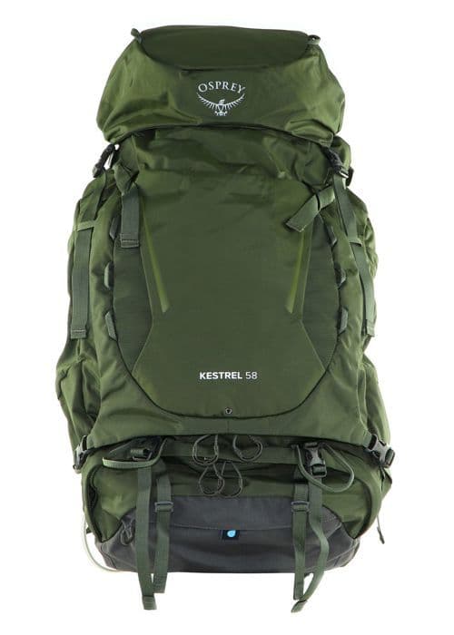 Ryggsäck - Fiskgjuse - Kestrel 58 S/M - Olivgrön - 56L - Ergonomisk och rymlig