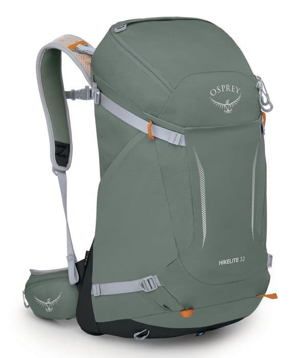 Ryggsäck - Osprey - Hikelite 32 M/L - Grön - Avtagbart regnskydd - Ergonomisk