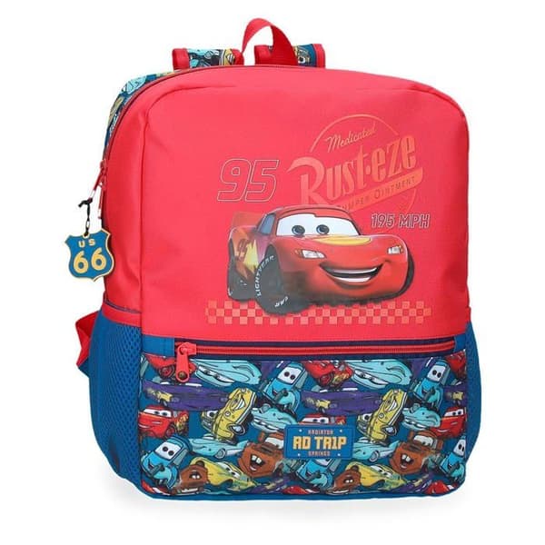 Disney - 2022343 - Joumma Cars RD Trip Skolväska Röd 25 x 33 x 12 cm Polyester 9,8 L, Röd, Skolväska