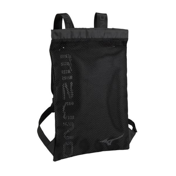 Ryggsäck - MIZUNO - Mesh Drawbag - Svart - Syntet - Blandat