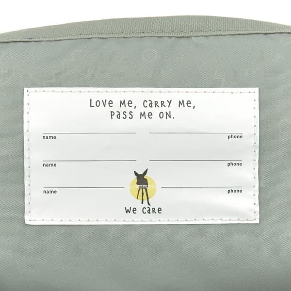 Ryggsäck - Lässig - Happy Prints Mini Square - Blågrå - 21x26x10,5 cm - Barn unisex