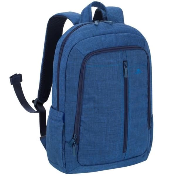 RIVACASE komfortryggsäck, 15,6" för laptop / notebook / Laptop i blå canvas