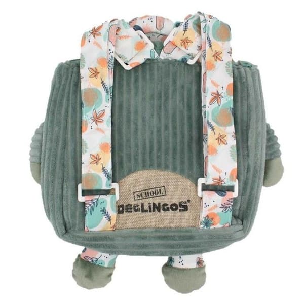 Ryggsäck - Les Déglingos - Chillos la sengångare - Benvelour - Justerbara remmar - 25x25x5 cm