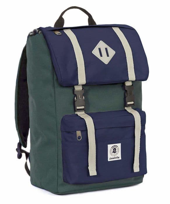 Seven - 206001713-BE7 - Invicta Ryggsäck - Shot Pack - Grönblå - Vadderad PC- och surfplattaficka - Amerikansk 28 L, One Size