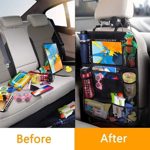 OBOSOE 2 Pak 61x41cm, Bilarrangører til bagsædet – Universal bil bagsæde mobil / tablet mange holdere