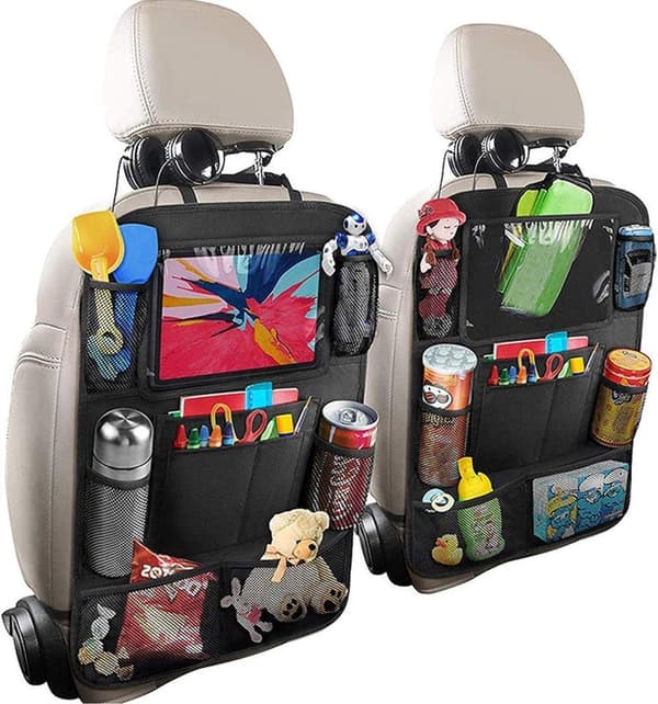 OBOSOE 2 Pack 61x41cm,Bilorganisatörer För Baksätet –  Universal bilbaksäte mobil / surfplatta många hållare