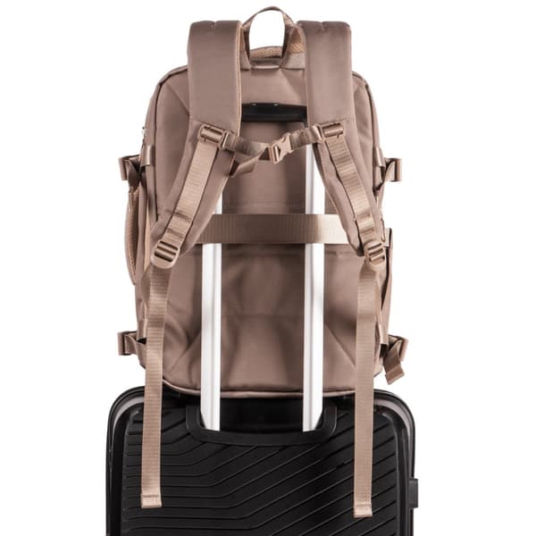 WINGS SKYLARK multifunktionell ryggsäck för kvinnor, förlängd, beige