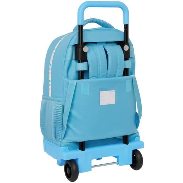 Ryggsäck med hjul - Benetton - Trolley 45 CM - Blå - 1 fack - Grundskolebarn