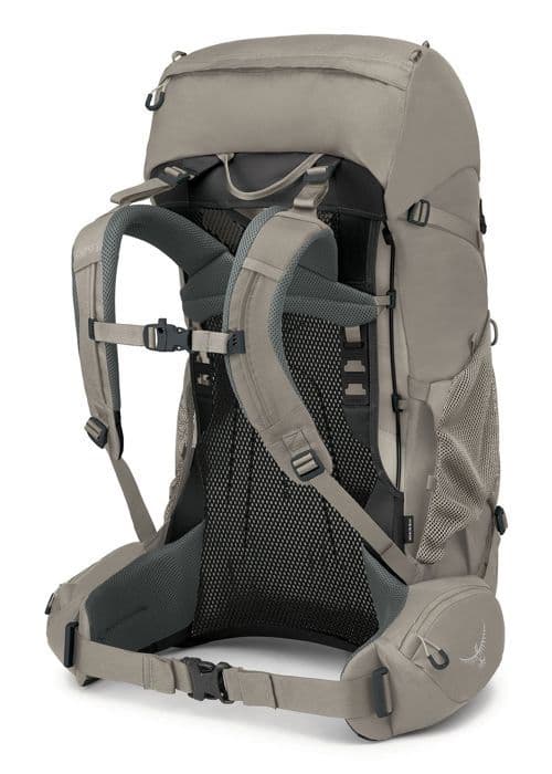 Osprey Rygsäck taupe för kvinnor Renn 50 Pediment Grey / Linen Tan 262446