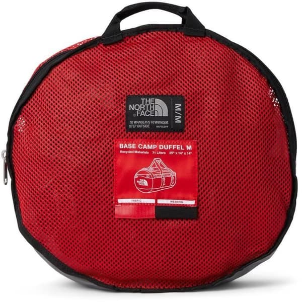 Sportväska - THE NORTH FACE - Base Camp Duffel M - Röd/Svart - L 35,5 x H 63,5 x B 35,5 cm - 71 L