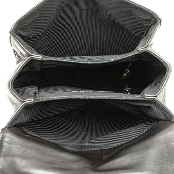 Pre-owned Chanel CC Lambskin Backpack Black