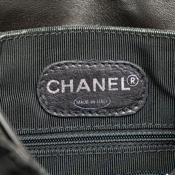 Pre-owned Chanel CC Lambskin Backpack Black