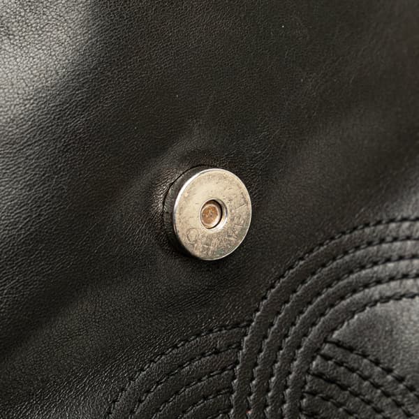 Pre-owned Chanel CC Lambskin Backpack Black