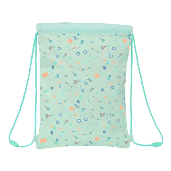 Skopåse med remmar Safta Fiesta Grön 26 x 34 x 1 cm