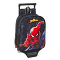 Miniatyrbild 1 av 3: Skolväska med hjul Spider-Man Attack Svart 22 x 27 x 10 cm