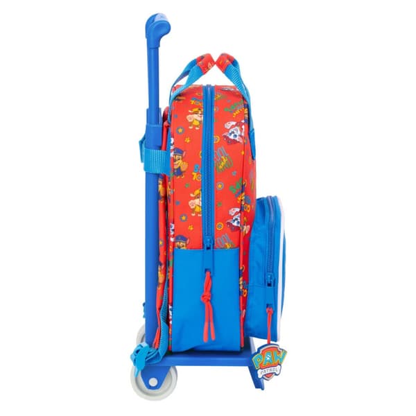 Skolväska med hjul The Paw Patrol Cool Blå Röd 20 x 28 x 8 cm