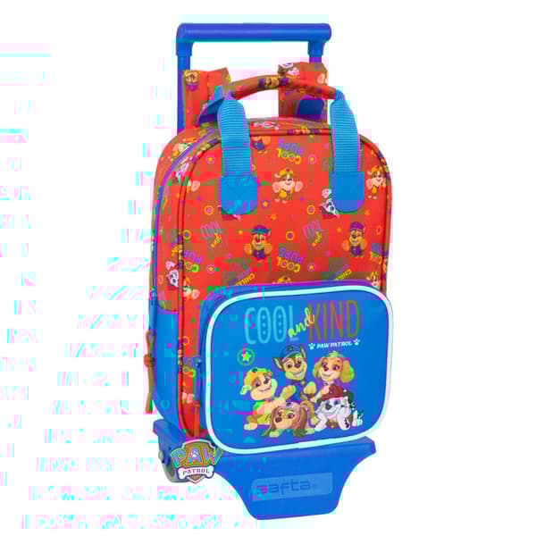 Skolväska med hjul The Paw Patrol Cool Blå Röd 20 x 28 x 8 cm