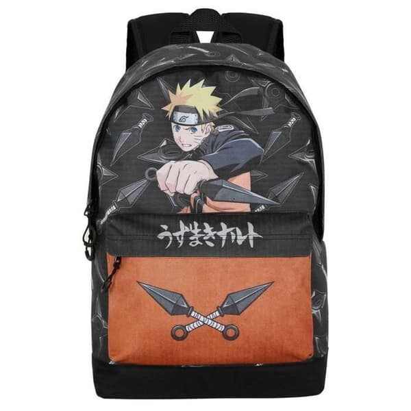 Ryggsäck - HS - Naruto Vapen - Svart - Ripstop - Unisex