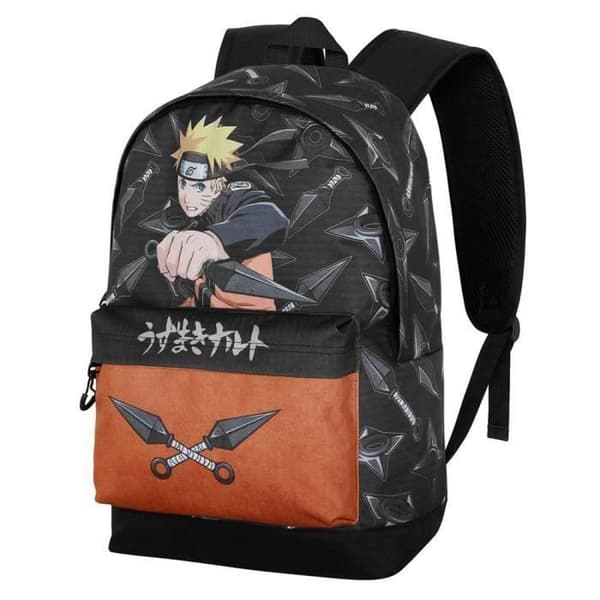Ryggsäck - HS - Naruto Vapen - Svart - Ripstop - Unisex