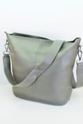Pikkukuva 7 / 8: Imitation leather shoulder bag - black or gray