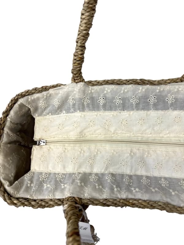 Handwoven boho beach bag